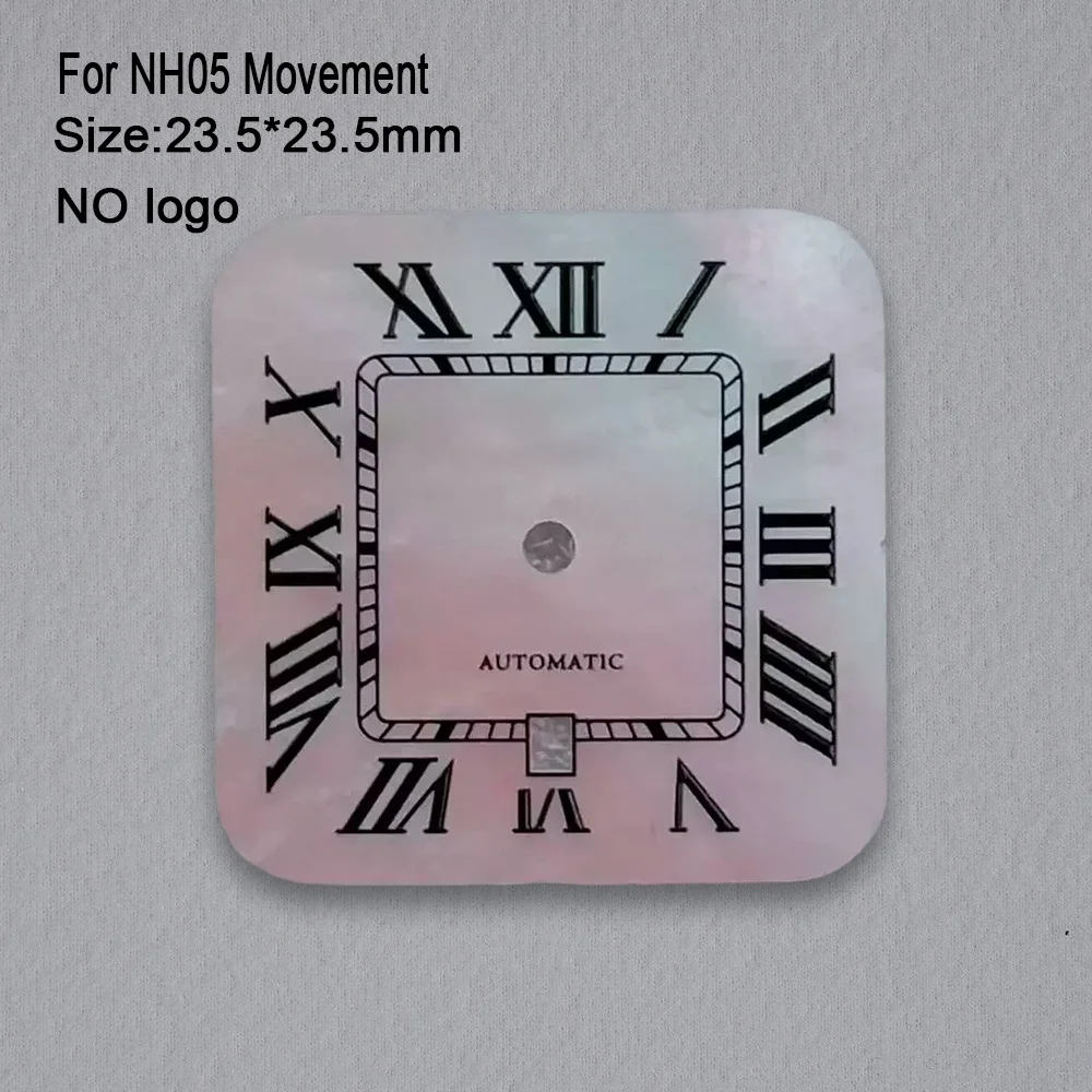High-Quality No Logo 23.5*23.5mm Women Square For NH05 Movement  Custom Logo Watch Dials Hands Case Accessories Repair Tools