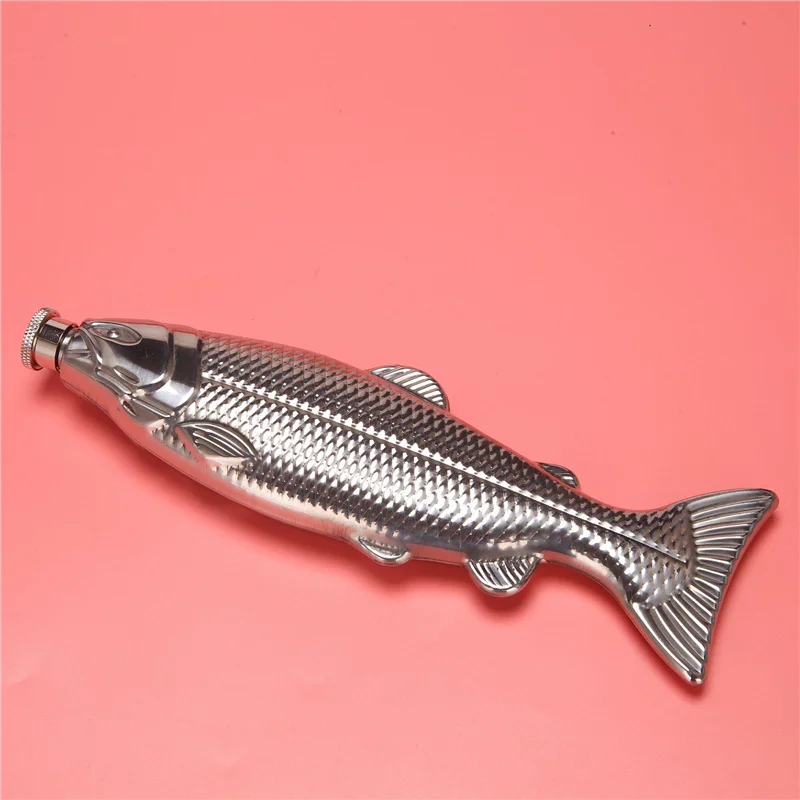 

AA01-8 Set Fish-Shape Hip Flask 5Oz Bottle Mini Pocket Flask Stainless Steel Party Drinkware For Outdoor