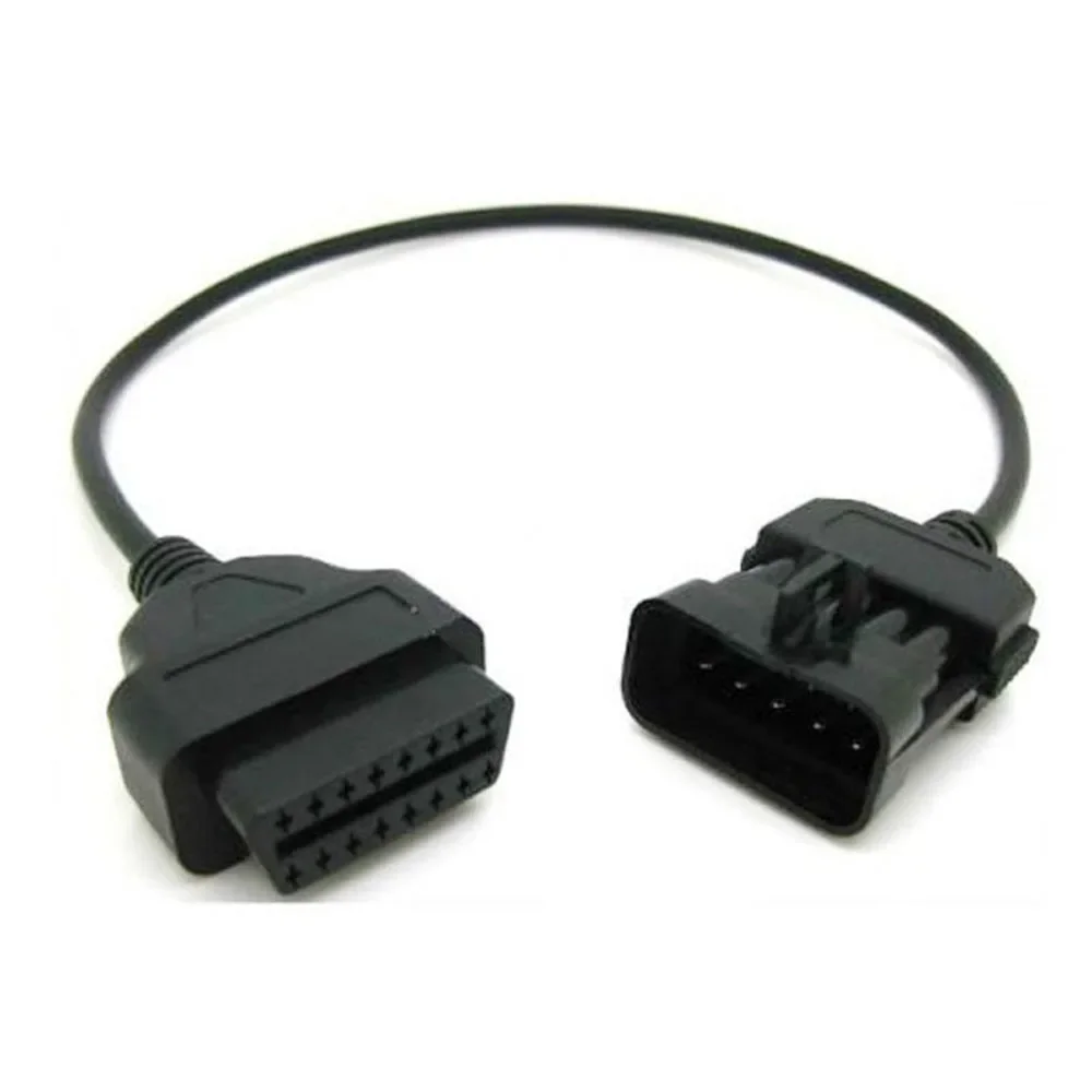 10 Pin to OBD OBD2 OBDII DLC 16 Pin Car Diagnostic Adapter Cable For Ope Vehicle OPCOM Scanner Extension Connector