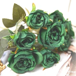 European Silk Peony Artificial Flower Fake Bouquet For Home Decoration Wedding Decoration Party Bride Holding Flower Arrangement