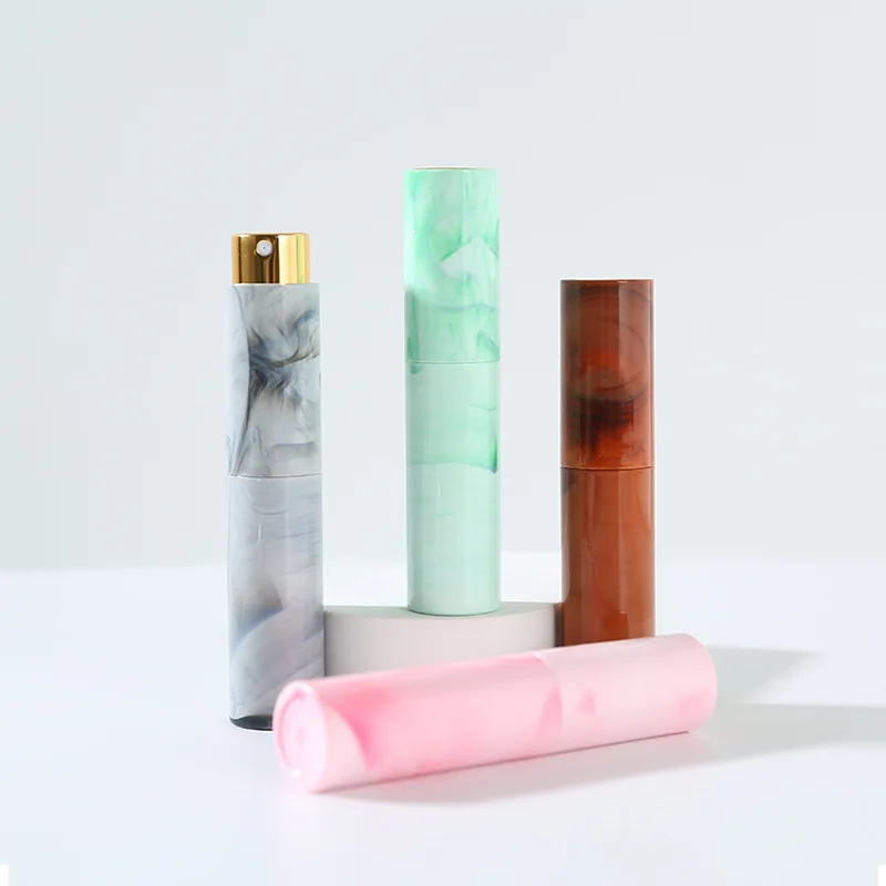 5 Pz 10 ML Bottiglia di Profumo Da Viaggio Atomizzatore Riutilizzabile Marmo Mini Spray Liquidi A Prova di Perdite Contenitore Vuoto Accessori Strumento
