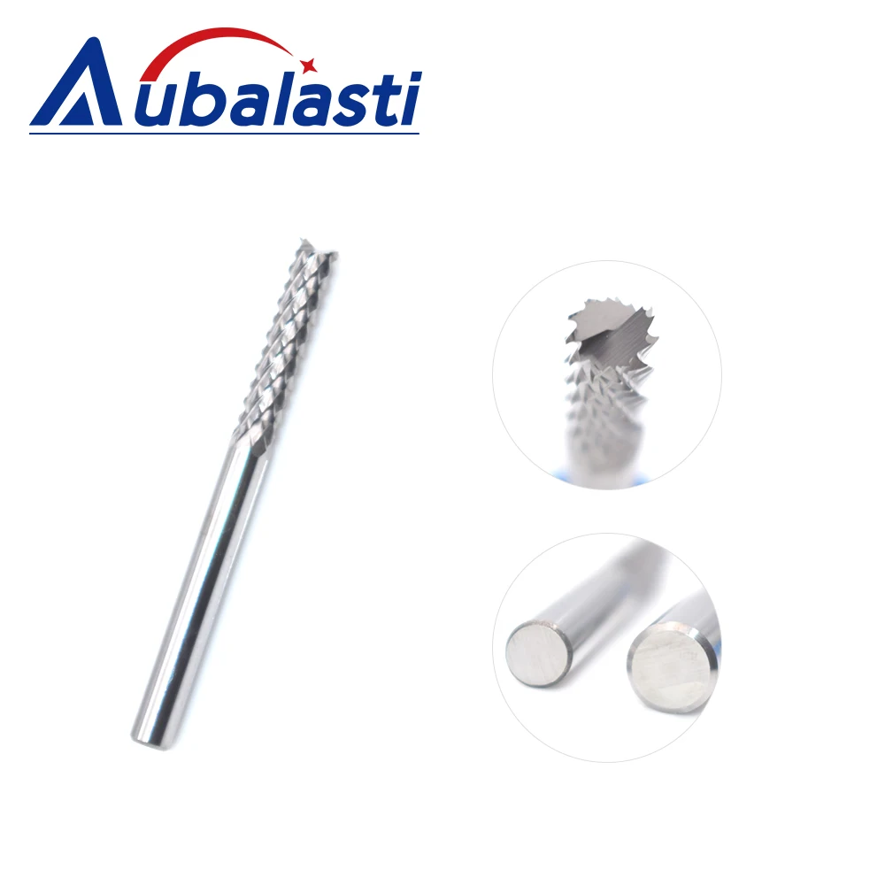 5Pcs Corn Milling Cutter 3.175/4/6/8mm SHK Carbide Tungsten PCB End Mill Bits Engraving Machine CNC Router Cutting Tool