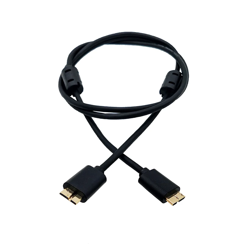 

Microusb3.0 mobile hard drive data cable high-speed transmission interface Micro B to Micro B extension cable with magnetic ring