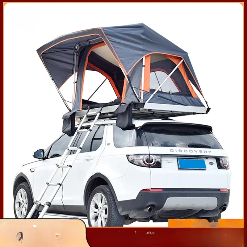 

Wholesale family car drive camping aluminum alloy roof top tent outdoor rollover hard shell roof top tent camping
