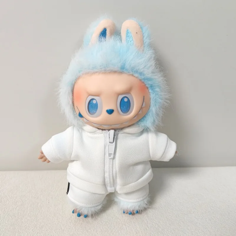 Pour Labubu V1 V2 pour tenue bao-ao vêtements de poupée vêtements de sport de mode vêtements de poupée couleur assortie sweats à capuche accessoires de poupées