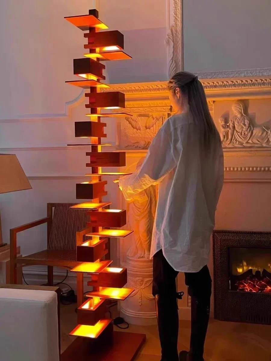 

Средневековая французская лампа Frank Flowing Villa Lamp Nanyang Taliesin Классическая дизайнерская настольная лампа Торшер