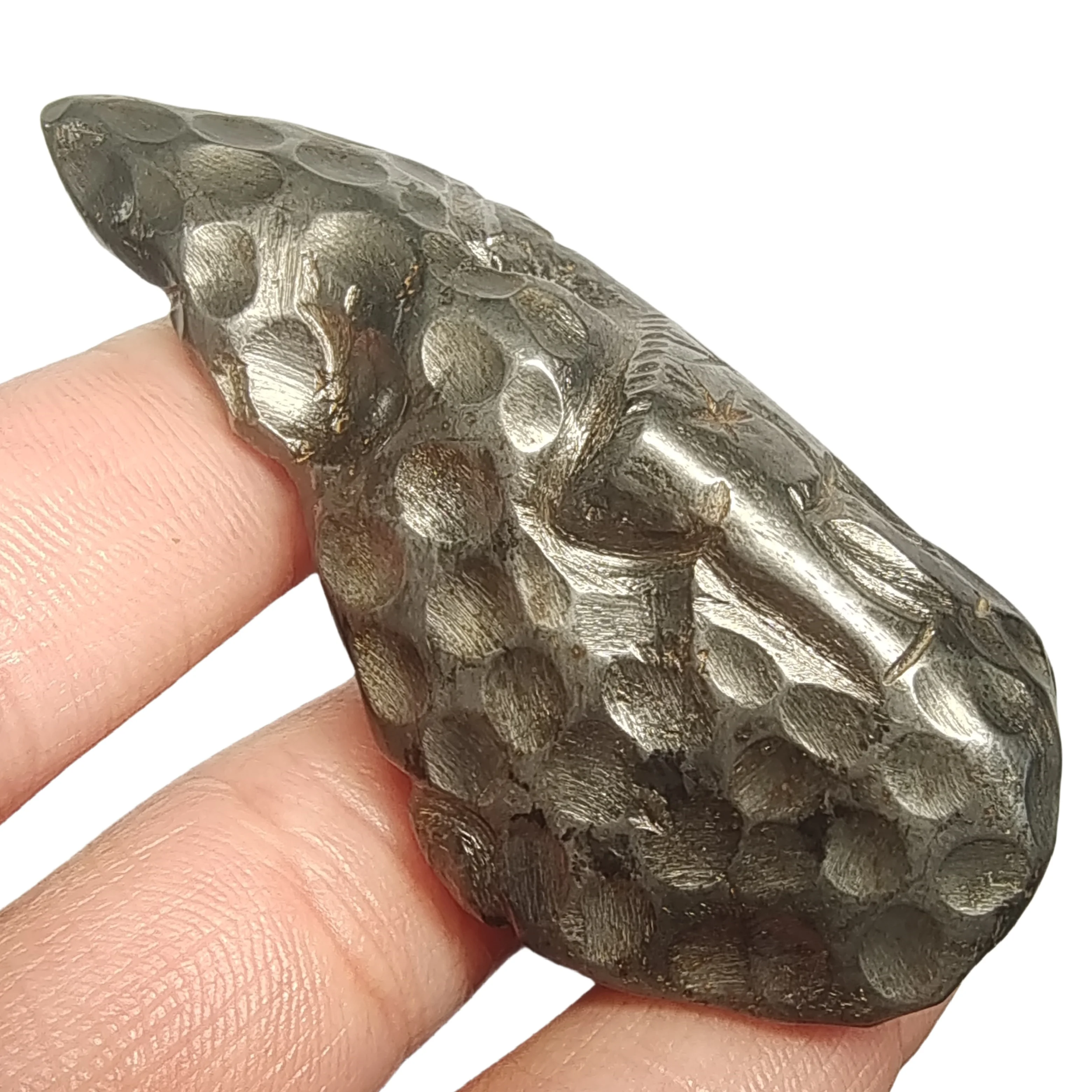 136.5g Muonionalusta Natural iron meteorite specimen section Iron meteorite materials Meteorite Specimen Collection -QC628