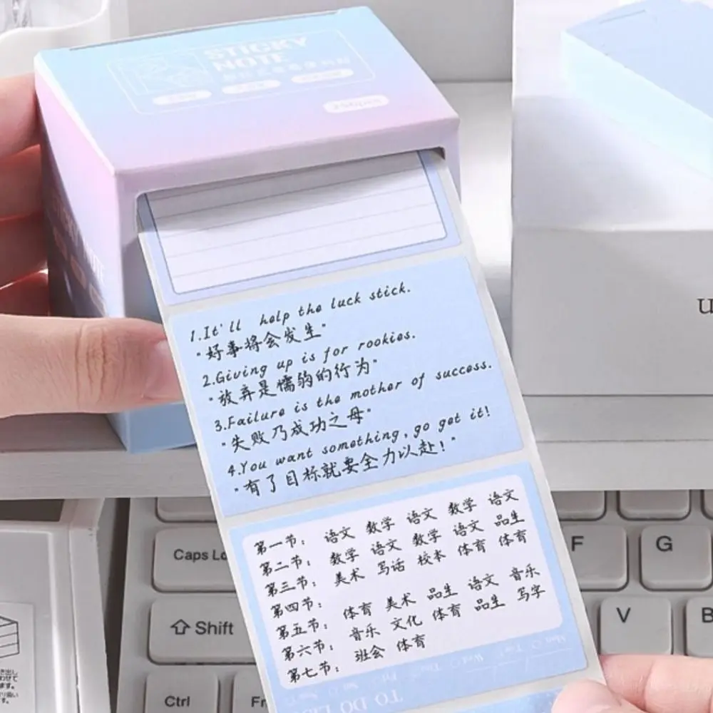 To Do List Drawer Self-Stick Notepads Journal Agenda Keypoints Pull Out Roll Note Stickers Adhesive Labels Reading Notes