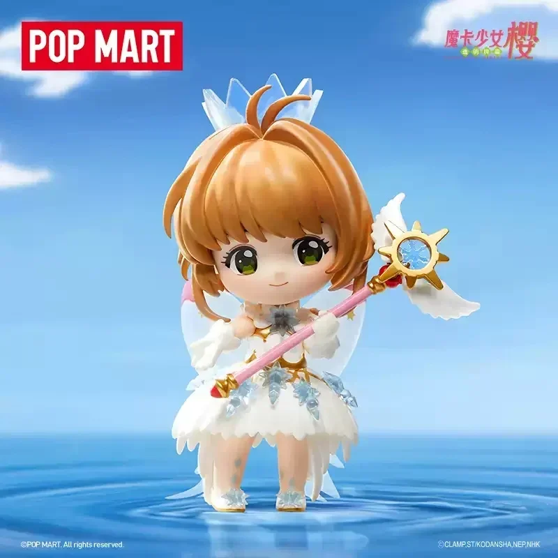 Pop mart cardcaptor sakura série caixa cega brinquedos kawaii surpresa acho saco bonito boneca anime figura modelo de casa para meninas presente