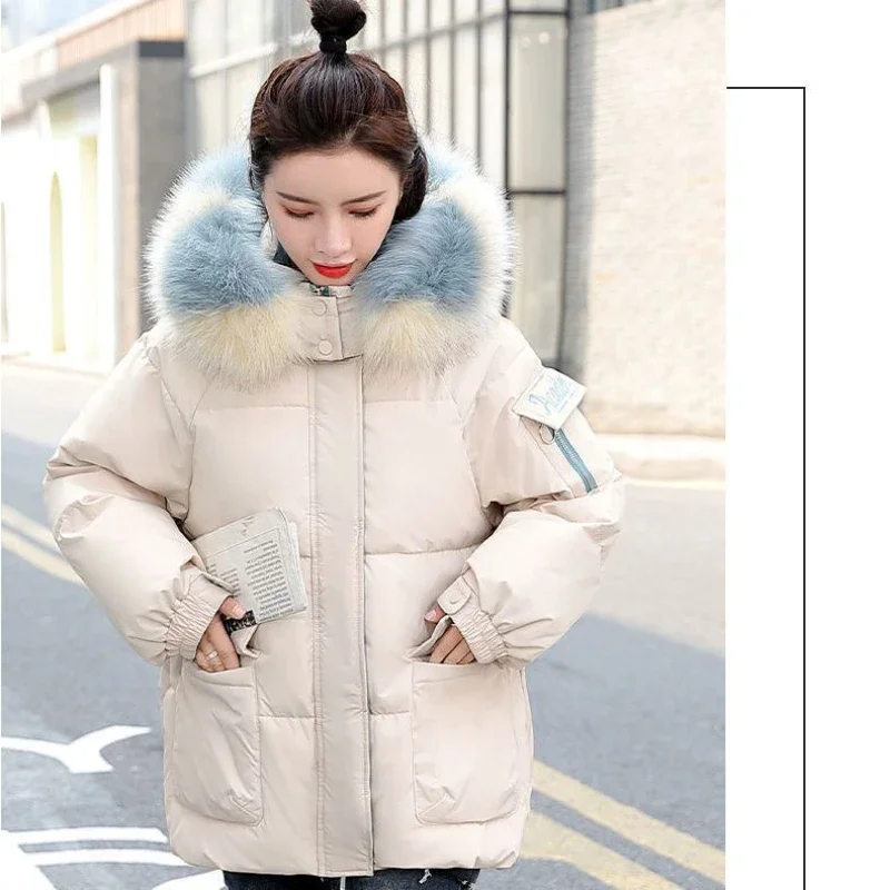 New Fashion Casual White Down Coat Winter Women Y2K Multi-Functional Cozy Warm Bow Solid Padded Jacket Slim Fit Outerwear Korean