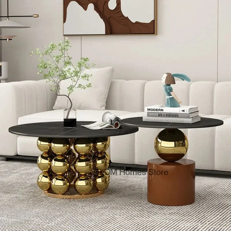 

Nordic Modern Stainless Steel Coffee Table Combination Home Furniture Living Room Creative Minimalist Sofa Side Tea Tables i