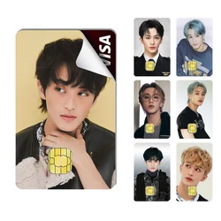 M-Mark Lee 케이팝 스티커 만화 신용 카드, 비자카드, 직불 은행 충전 카드, 버스 메트로 방수 스티커, 데칼 장식
