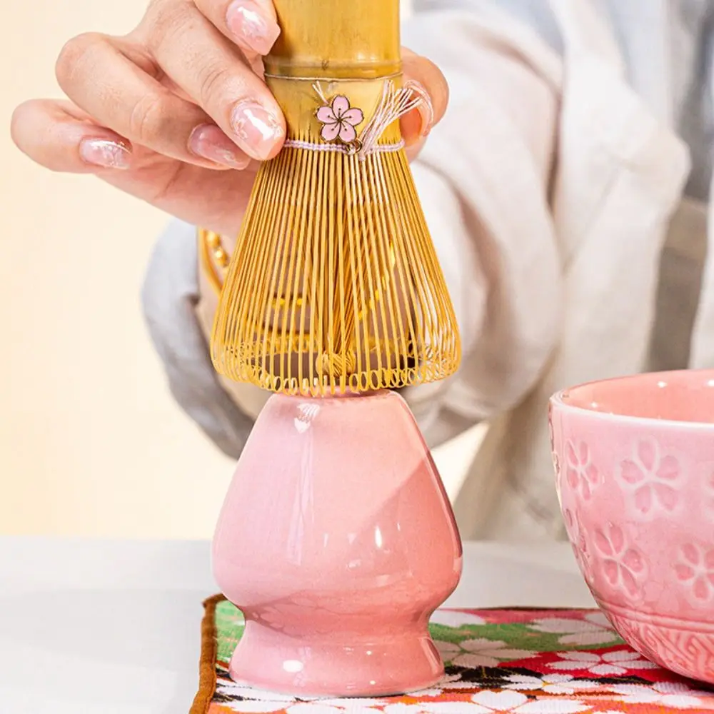 

High Quality Ceramic Matcha Bowl Japanese Matcha Large Capacity Whisk Stand Holder Matcha Holder Tea Making Tools