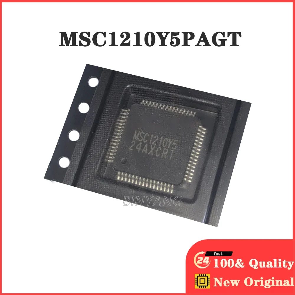 Free shipping 1-10pcs MSC1210Y5PAGT MSC1210Y5PAGR MSC1210Y5 TQFP64  New Original Stock IC Electronic Components