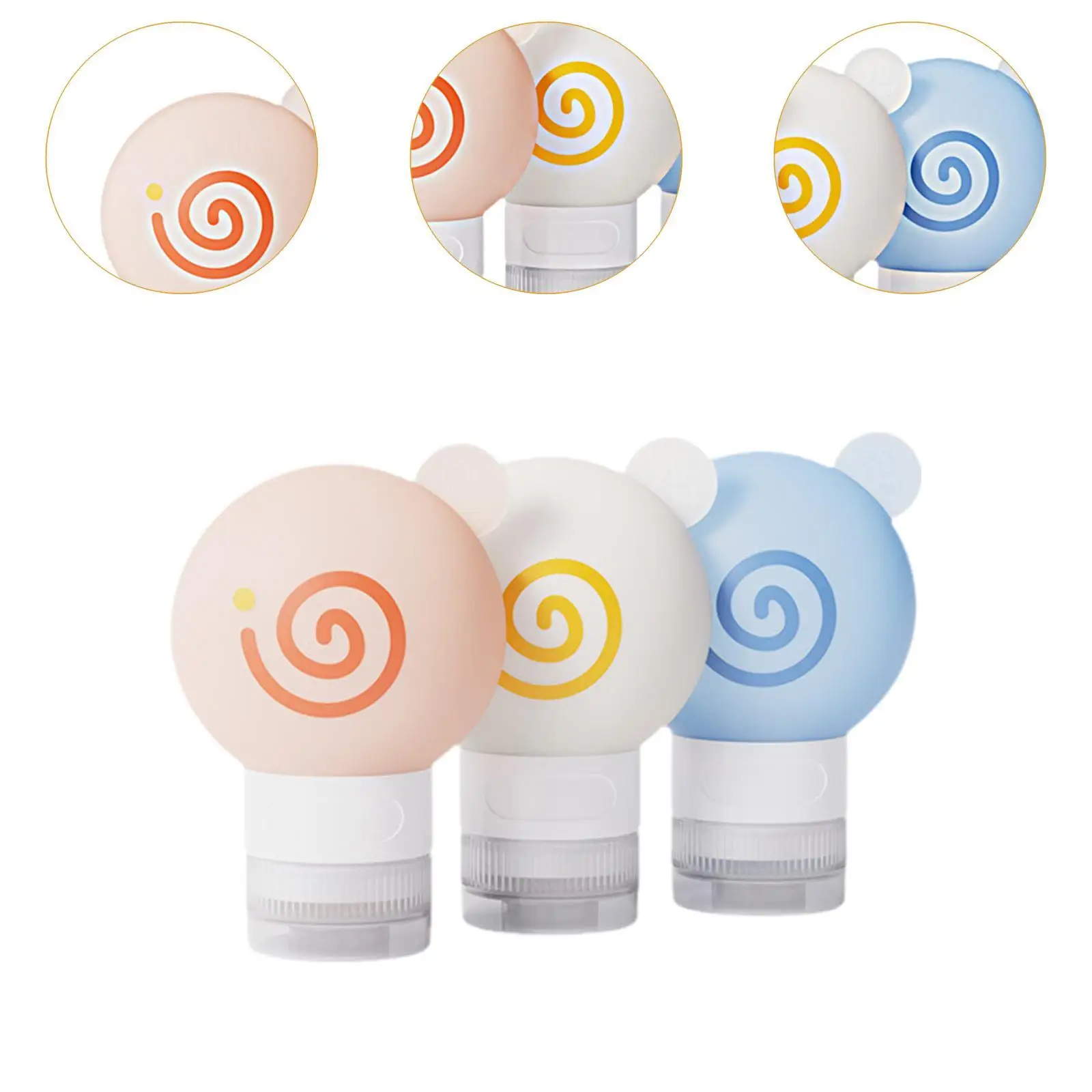 세면도구 로션 용기 집들이 선물용 여행용 병 3개 채우기 쉽습니다.