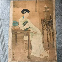 Chinese Old Calligraphy Painting Scroll โBeauty Chart