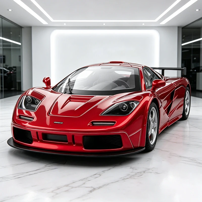 NUEVO Modelo de Auto McLaren F1 GTR LM SuperAlloy a Escala 1:24, de Metal Fundido a Presión, con Sonido y Luz, para Colección