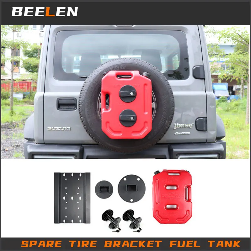 Auxiliary fuel tank Spare tire bracket Fuel tank Water tank For Suzuki Jimny JB64 Sierra JB74W 2019 2020 Exterior Accessories