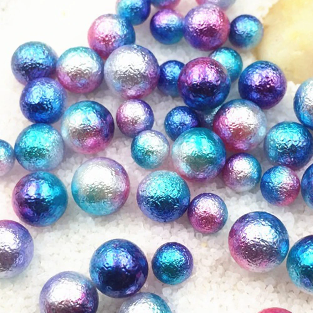 

Beads for Jewelry Making Kit ABS Crackle Beads Colorful Round Loose Crafting Beads for Bracelet Earring Necklaces DIY Crafts