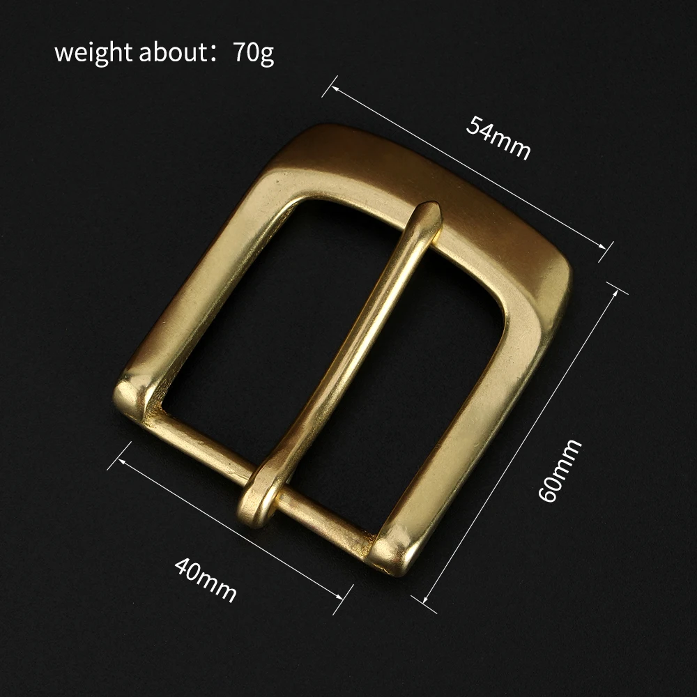 1Pc 40mm Solid Brass Copper Pin Buckle Belt Head Carved Men Women Buckles DIY Leather Crafts Accessory for 38-39mm Belts