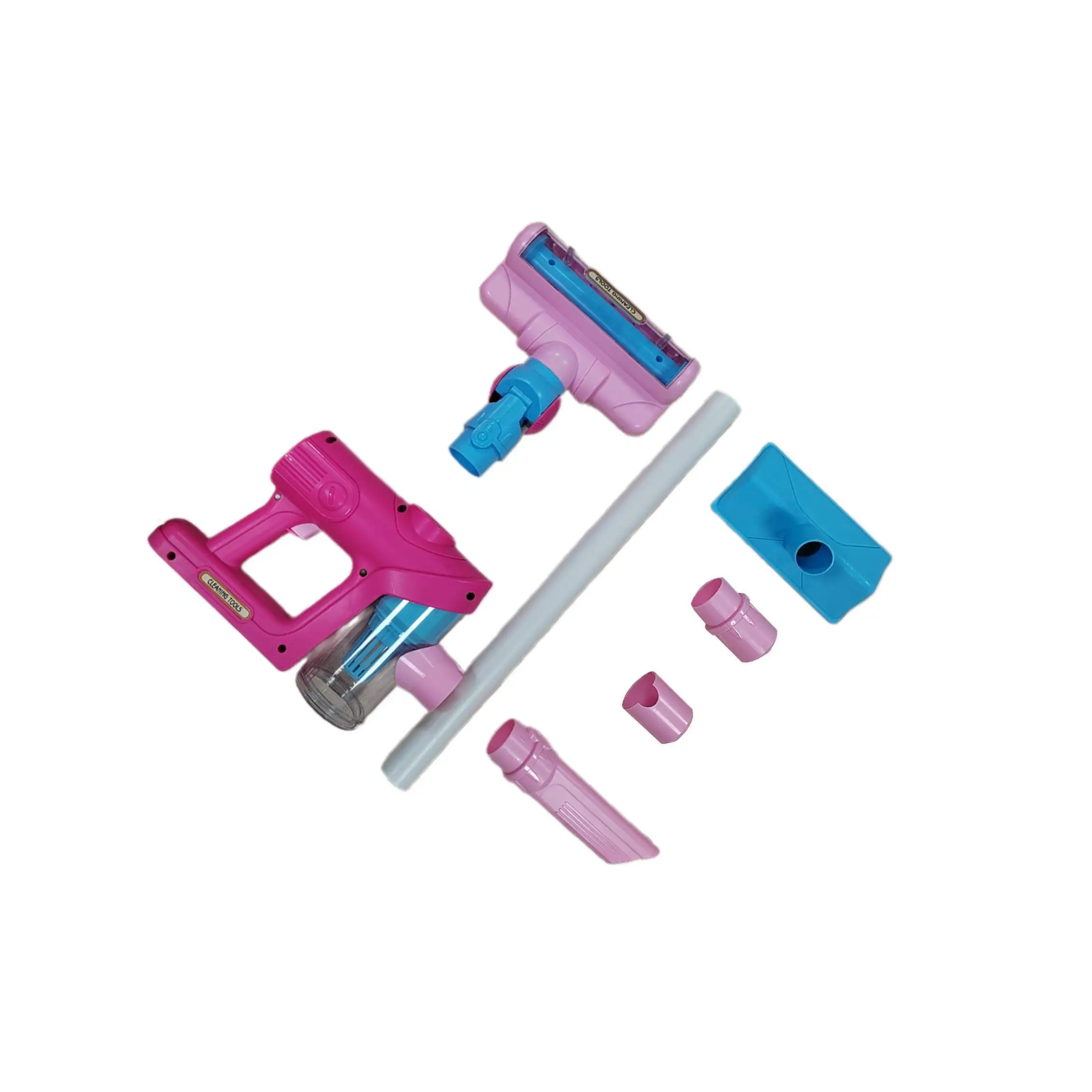 Crianças aspirador de pó diversão crianças brinquedos de limpeza conjunto para crianças de 3 anos ou mais do bebê verde