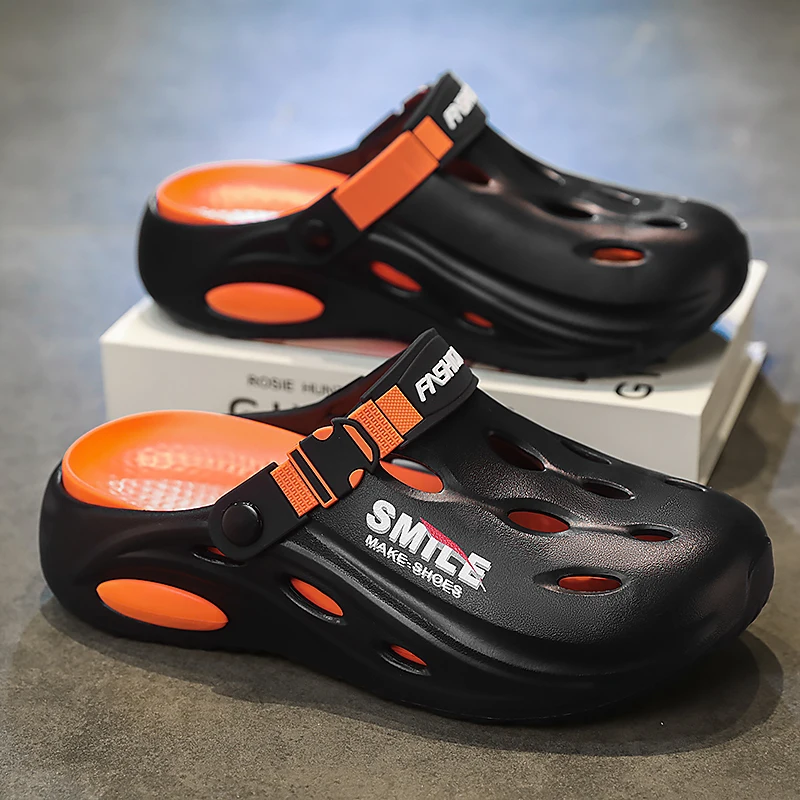 

Summer Men's Outdoor Sandals Slippers Beach Comfortable Slides Soft Clogs Men Casual Water Garden Shoes Male Beach Sandals EVA