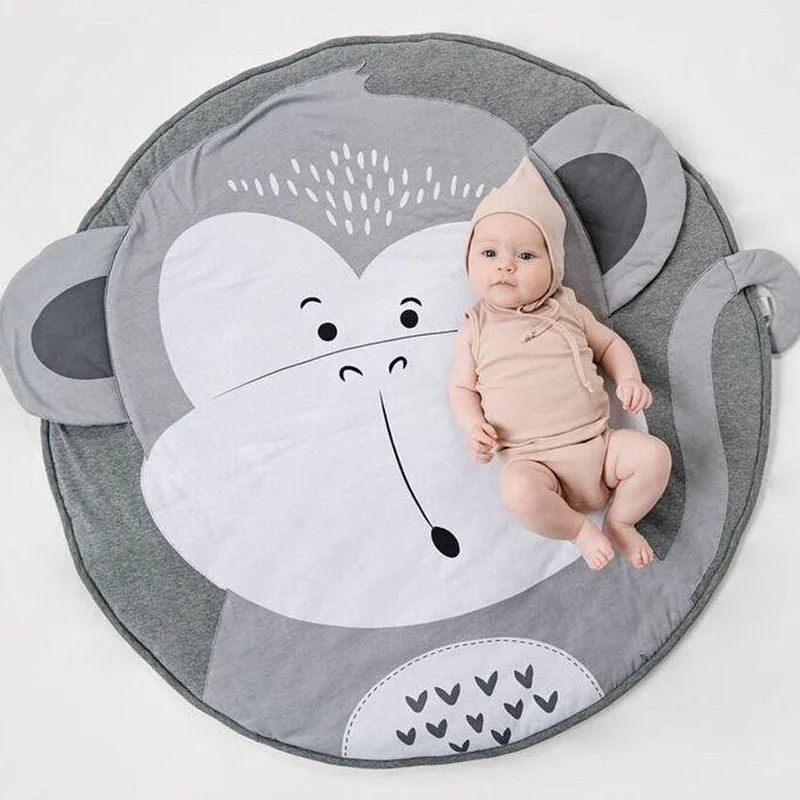 

Child Play Mats kids animal Crawling Carpet Floor Rug Baby soft cotton sleeping Game rugs Children Room Decor Photo Props WJ812