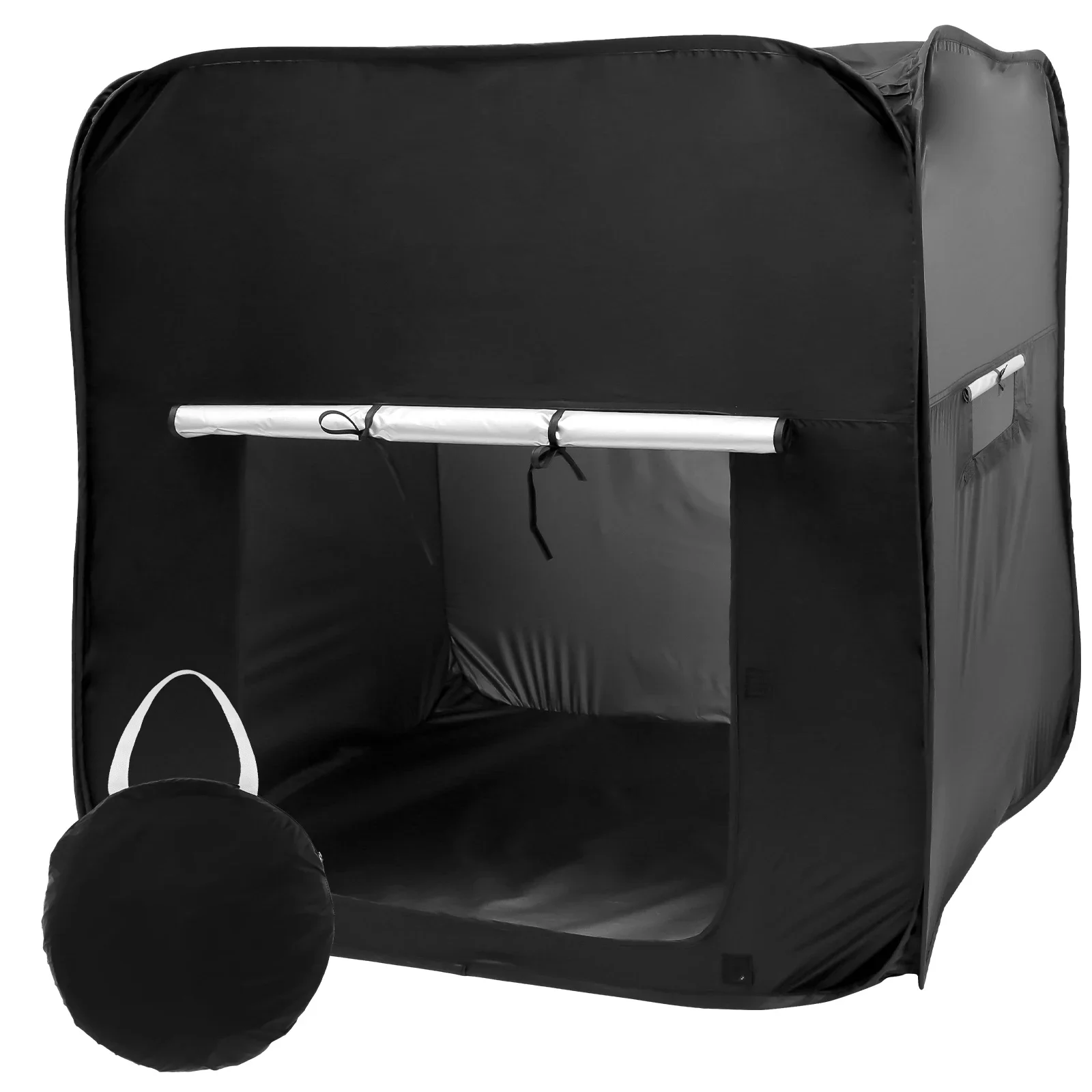 

Детская сенсорная всплывающая палатка с сумкой для хранения, складная портативная дорожная черная палатка, детский игровой домик, сенсорное успокаивающее убежище