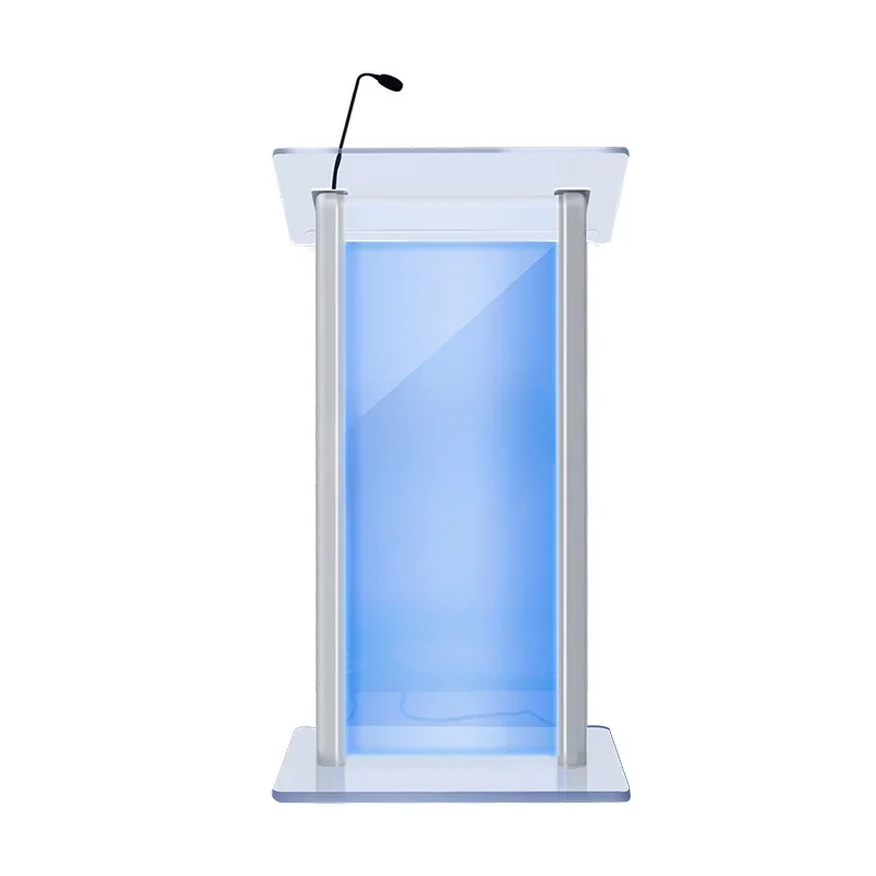 advertising clear PMMA detachable acrylic lectern pulpit podium