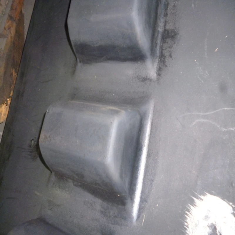 483x152,4x52 Gummikettenplatten Typ PF5510 von Blaw Knox für Pflaster-/Beton-/Asphaltverlegemaschinen, Bagger-Offset