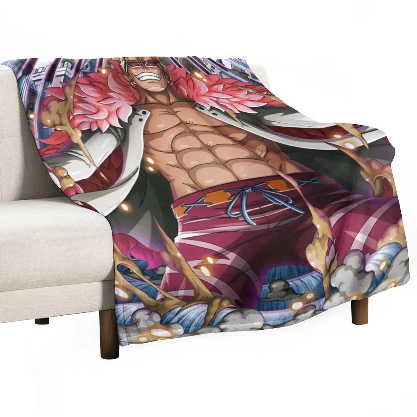 Doflamingo Throw Blanket Hair Blanket Loose Blanket Tourist Blanket