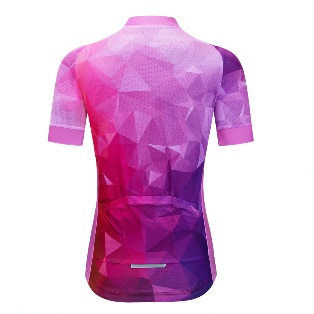 Bike Team Cycling Jersey Women Summer Mountain Bicycle Shirt Maillot Ciclismo Anti-UV Biking Clothing Tops Road Riding Clothes