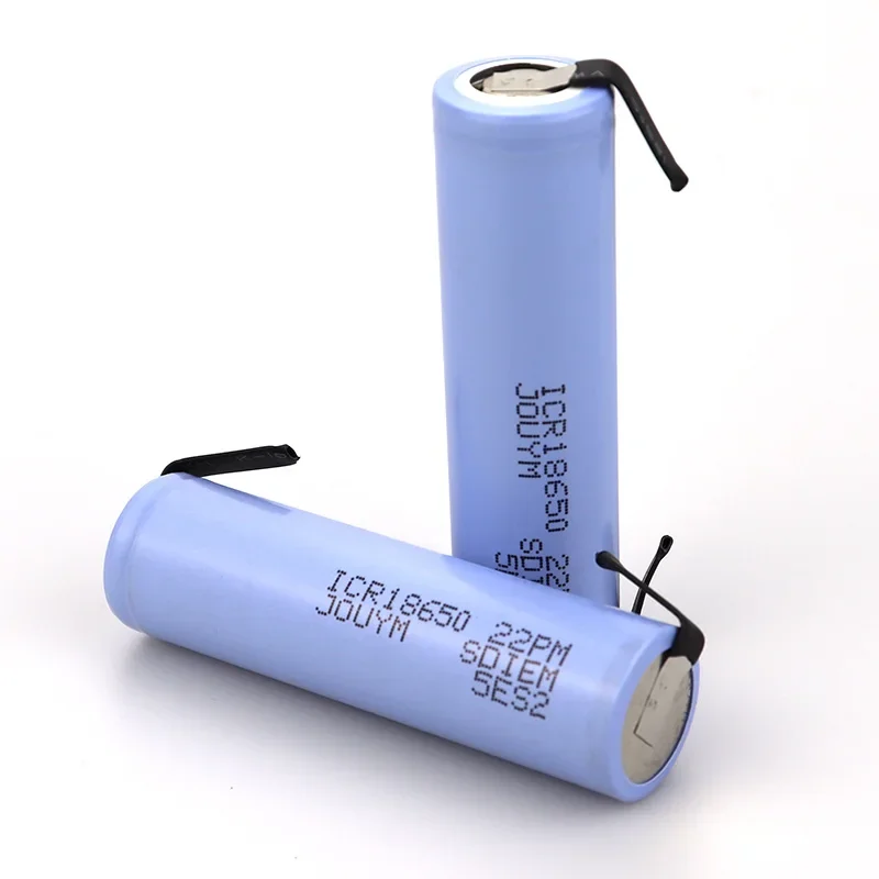 New 18650 2200mAh battery 18650 3.7V , High Current Powerfuls + DIY Nickel