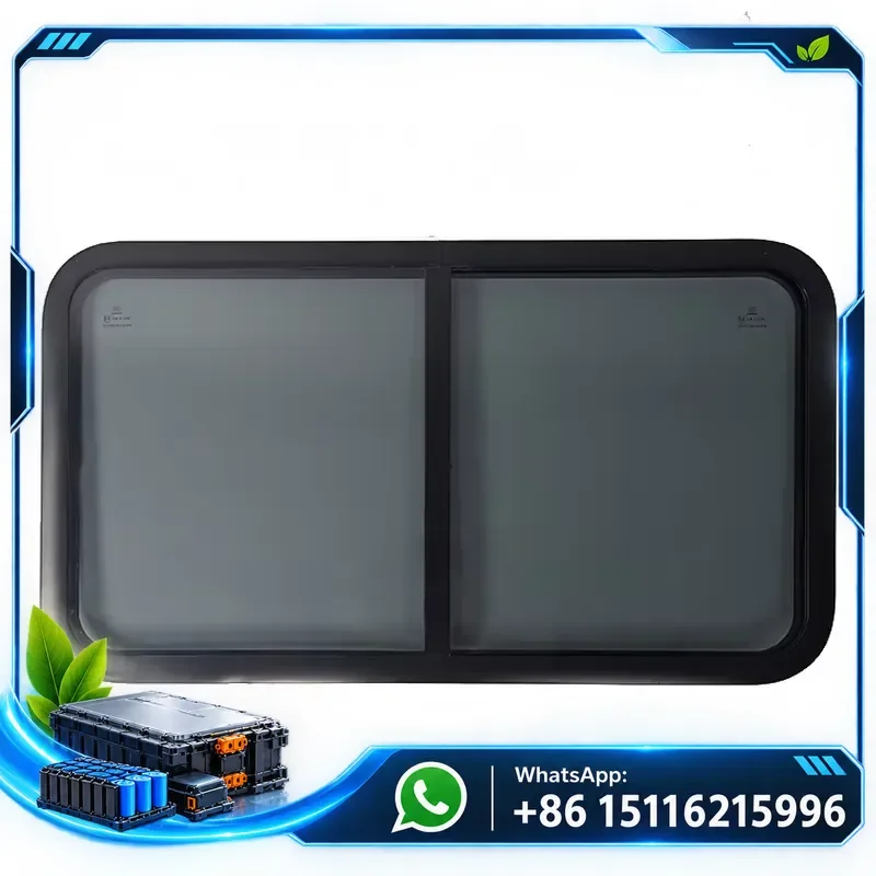 Wholesale MAYGOOD RV Body Part 1100*450 mm Aluminum Alloy Sliding Window Round Corner E-Mark Certified caravan Rv Camping
