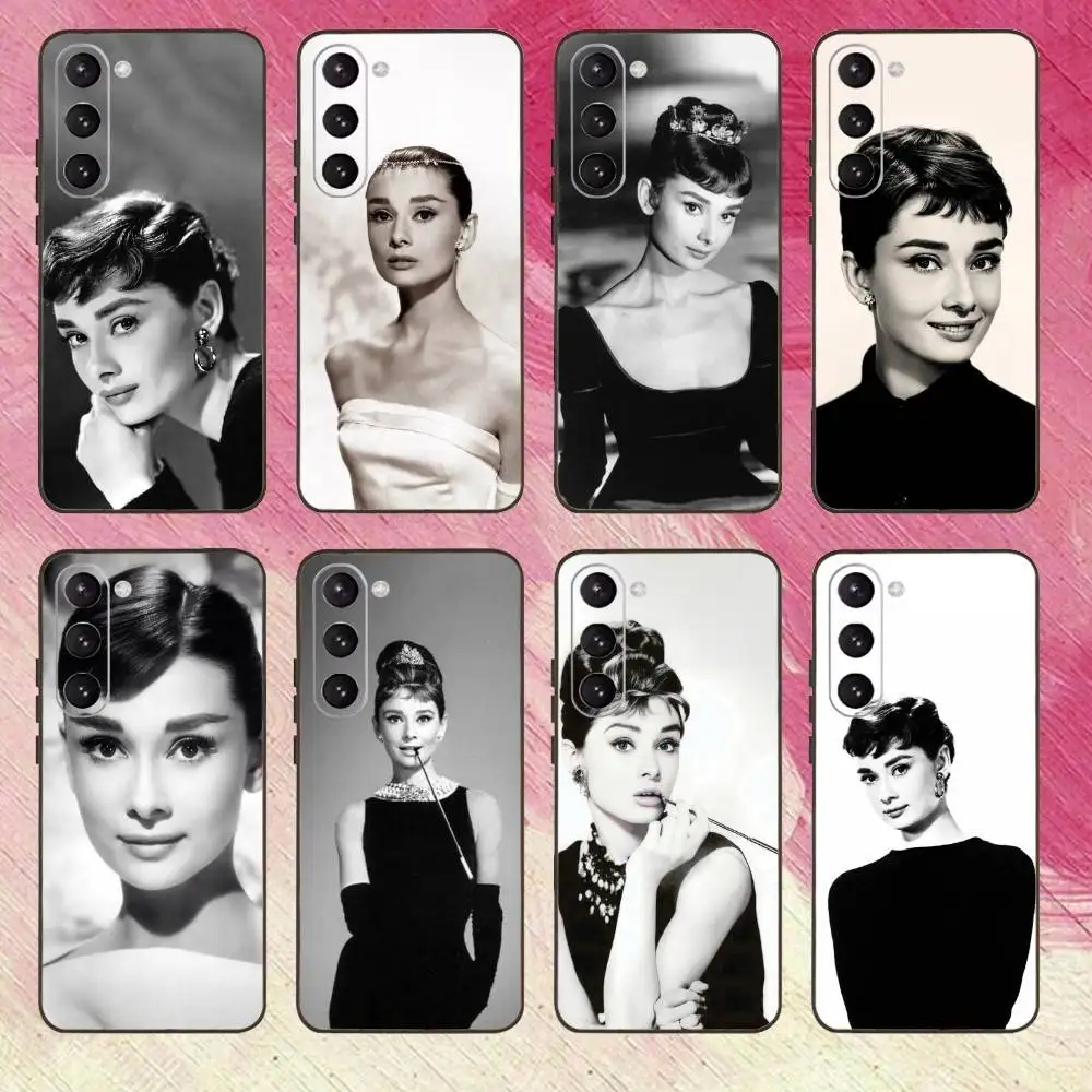 

A-Audrey H-Hepburn Super Actor Phone Case For Samsung Galaxy A73,A72,A71,A70,A53,A52,A51,Others Soft Black Cover