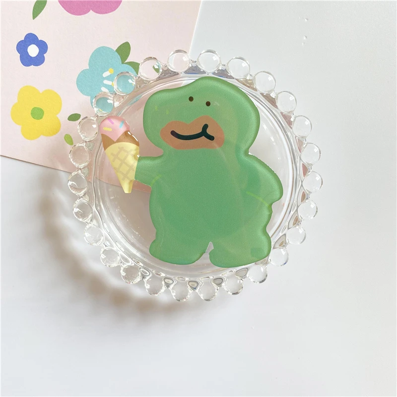 Penyangga Ponsel Beruang Dinosaurus Lucu, Penyangga Universal untuk Bersantai, Aksesoris Cocok untuk IPhone 17 16, Penyangga Soket, Penahan Ponsel