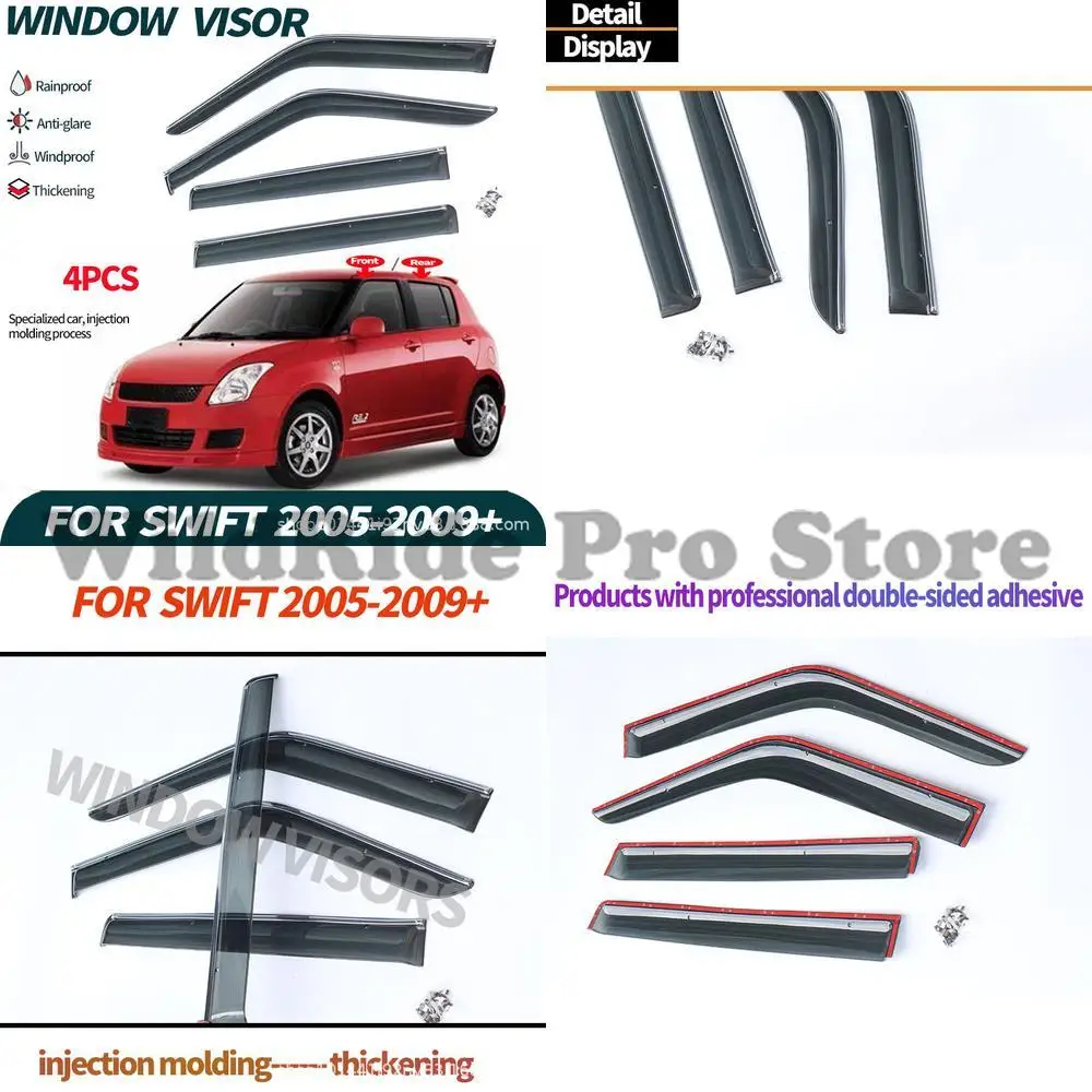 

1 комплект для Suzuki Swift козырек от дождя, дефлектор окна для SUZUKI Swift rs 2005-2009 гг.