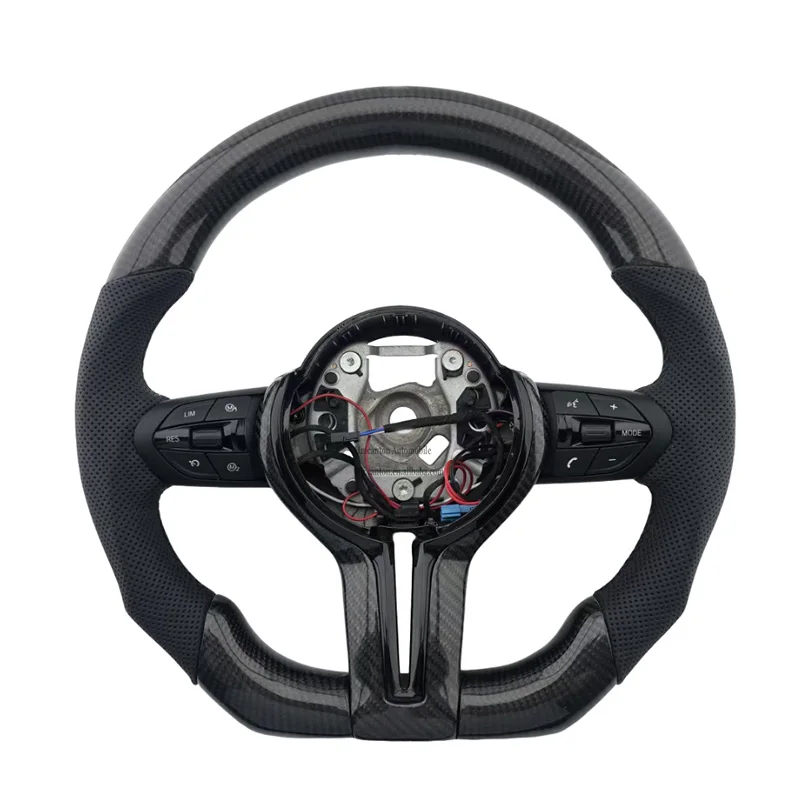 

Лидер продаж, качественный кожаный руль из углеродного волокна для BMW F10 F30 F90 F01 F02 F12 F13 3 4 5 серии автомобильный руль