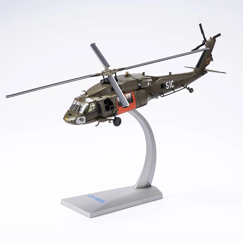 

Diecast 1:72 Scale UH-60 Militarized Combat Black Hawk Helicopter Alloy Model Toy Gift Collection Simulation Display Decoration