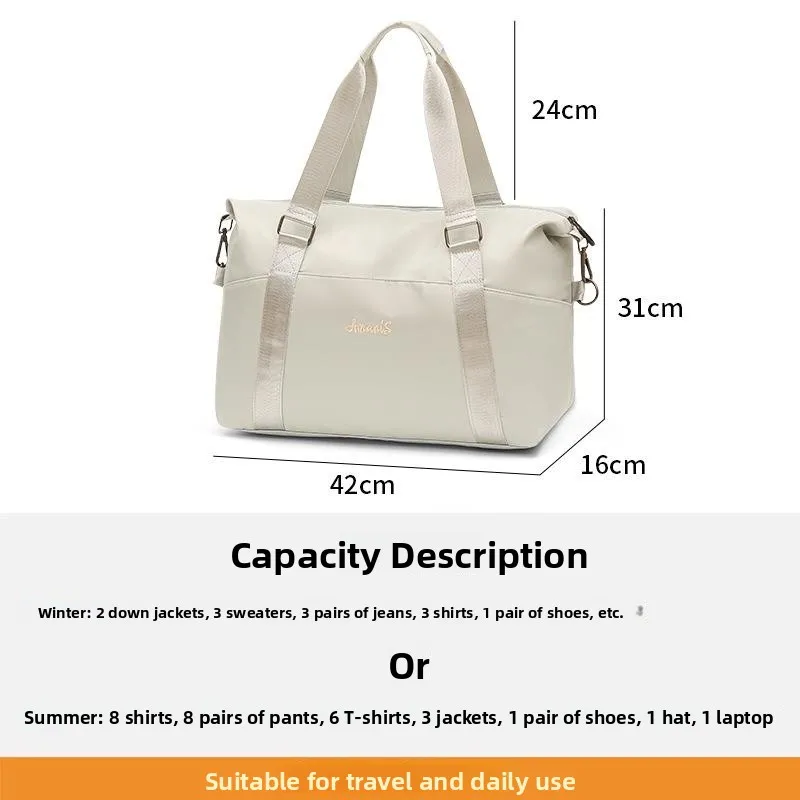

Large Capacity Travel Bag Portable Lightweight Storage Bag for Men And Women Short Trip Business Trip Handbag Polyester Material