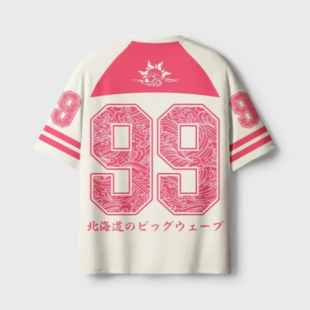 Round-necked Pink Cherry Blossom 3D Print Quick-dry Breathable Sports Men WomenLoose Tshirt Fashionable Street Parental Clothing