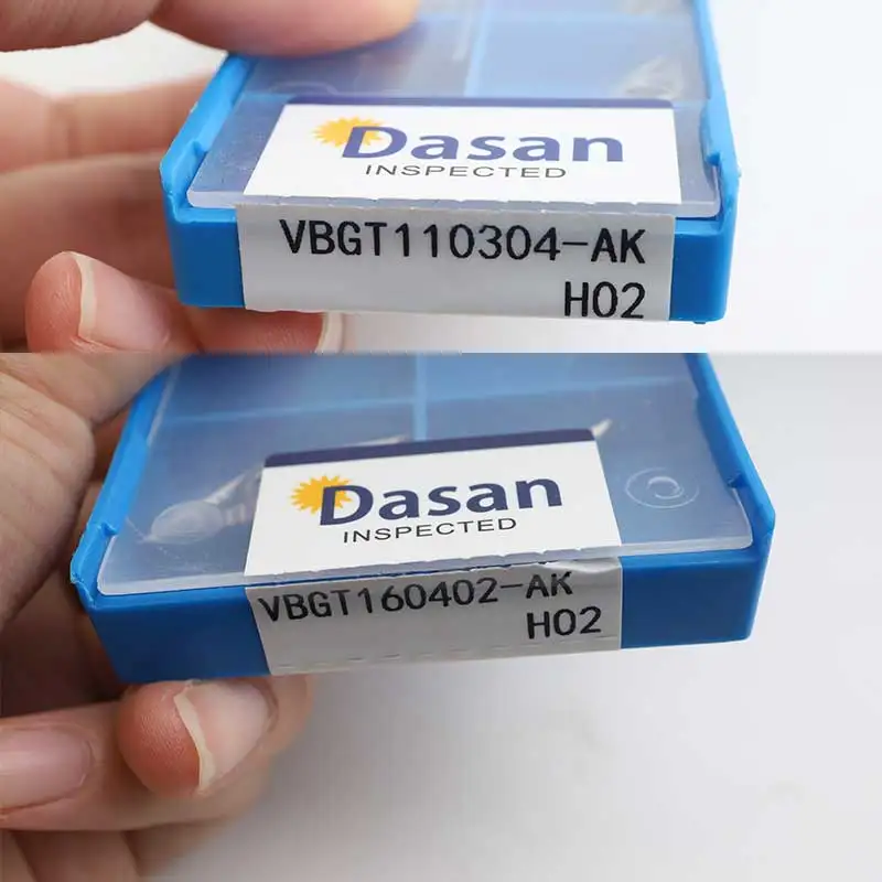 VCGT160404 H02 VCGT110302 10ชิ้น VBGT160404Blade vcgt 160408 VBGT160402สำหรับเครื่องกลึง CNC เครื่องกลึงโลหะอะลูมิเนียมทองแดงเครื่องมือ