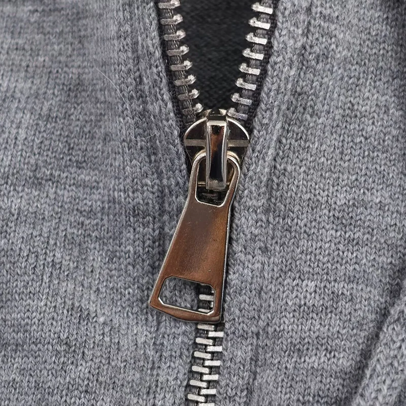 Spring Autumn Long Sleeve Knitted Zipper Decoration Hoodie Women Simple Loose Hooded Sweatshirt Female Casual Wear 2025 New