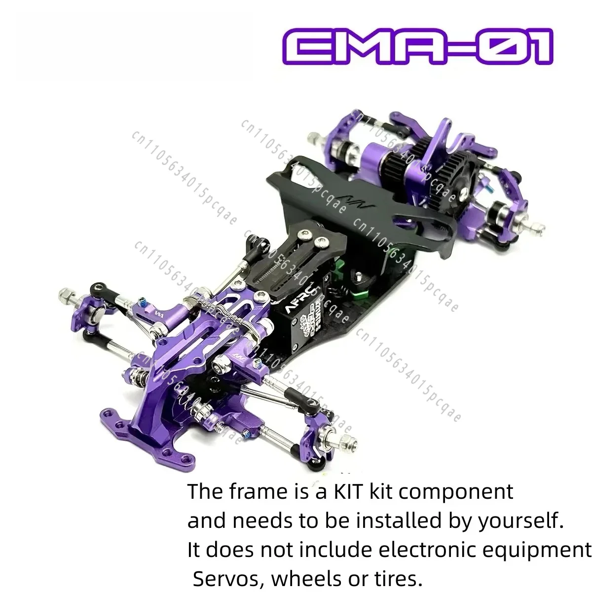 RWD Drift RC Car Frame Chassis for Remote Control Vehicles, 1/24 1/28