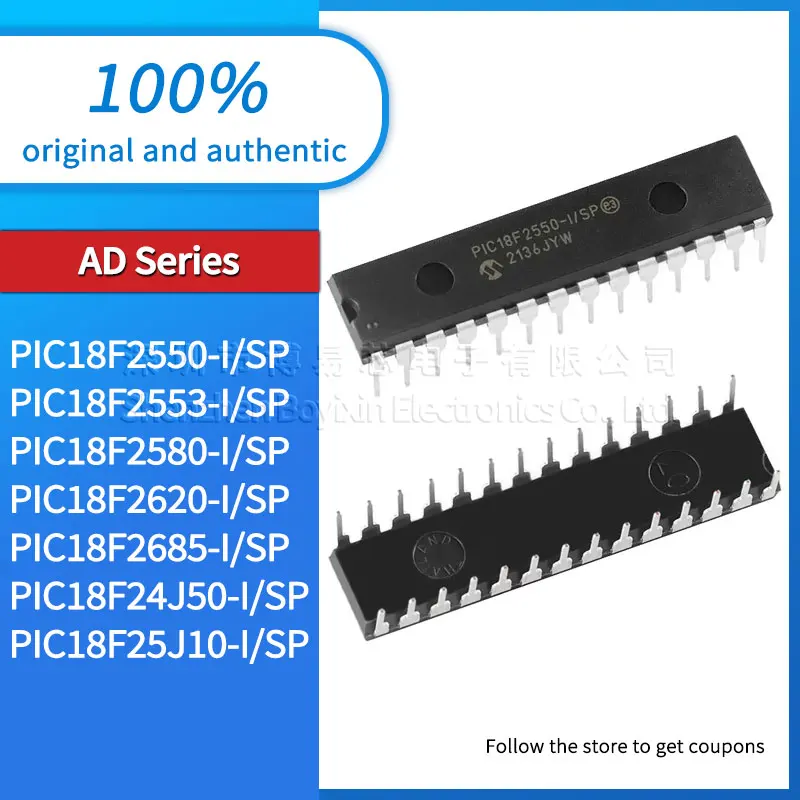 PIC18F2550 PIC18F2553 PIC18F2580 PIC18F2620 PIC18F2685 PIC18F24J50 PIC18F25J10-I/SP original genuine MCU microcontroller DIP