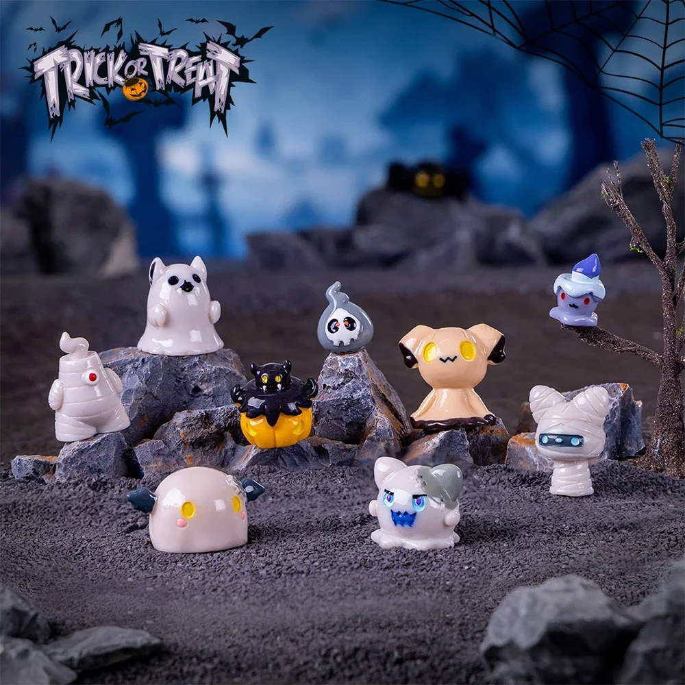 

DIY Хэллоуин Смола Орнамент Новый Подарок для Офисного Стола Декор Автомобиля Коллекция Игрушек - Жуткое Праздничное Украшение