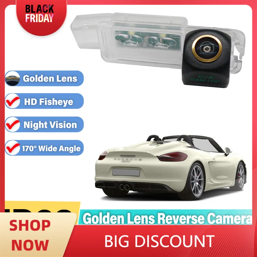 Car Rear View Camera For Porsche Panamera Boxster 987 981 2008~2017 CCD Backup Camera Night Vision CCD License Plate Camera