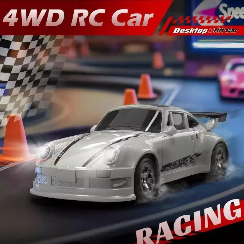 

1:64 Mini Desktop Rc Remote Control Car High-Speed Four-Wheel Drive Drift Racing Car Pocket Car Model Boy Gift