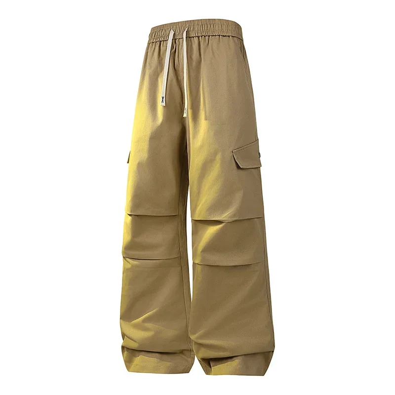 

Men's Retro Workwear Pants New Spring Autumn Style Loose Straight Leg Wide Leg Casual Trendy Versatile Bottoms