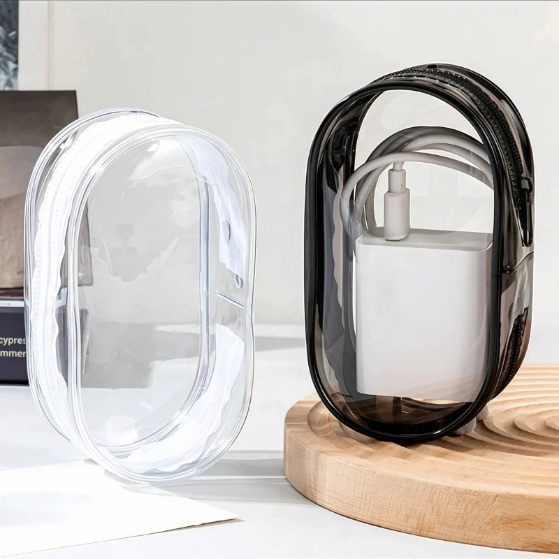 

Portable Clear Zipper Storage Bag KeychainCartoon Doll ChildrenToy MysteryBox Organizer for Earphones Chargers Gift Bag Liu